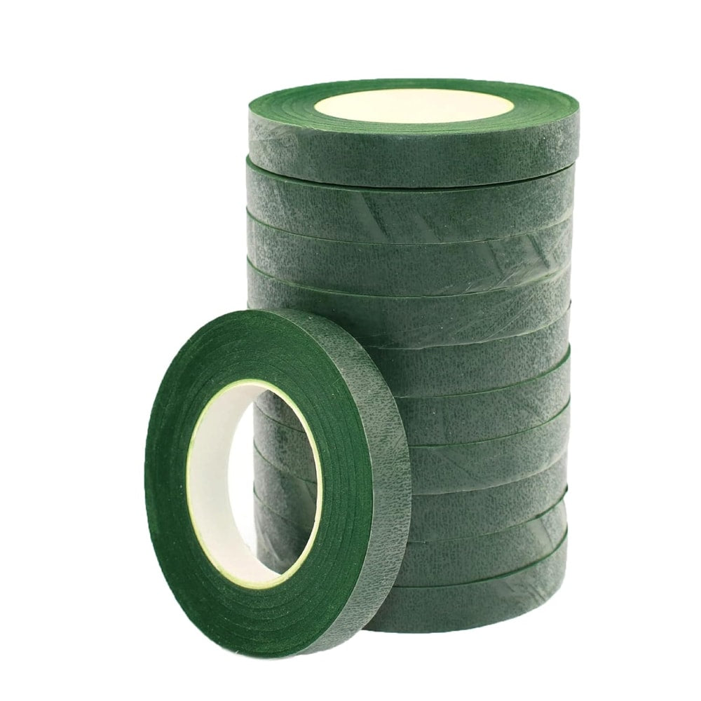 Bandă floristică - verde (set 12 role) 1.2cm x 27m 3 - craftup.ro