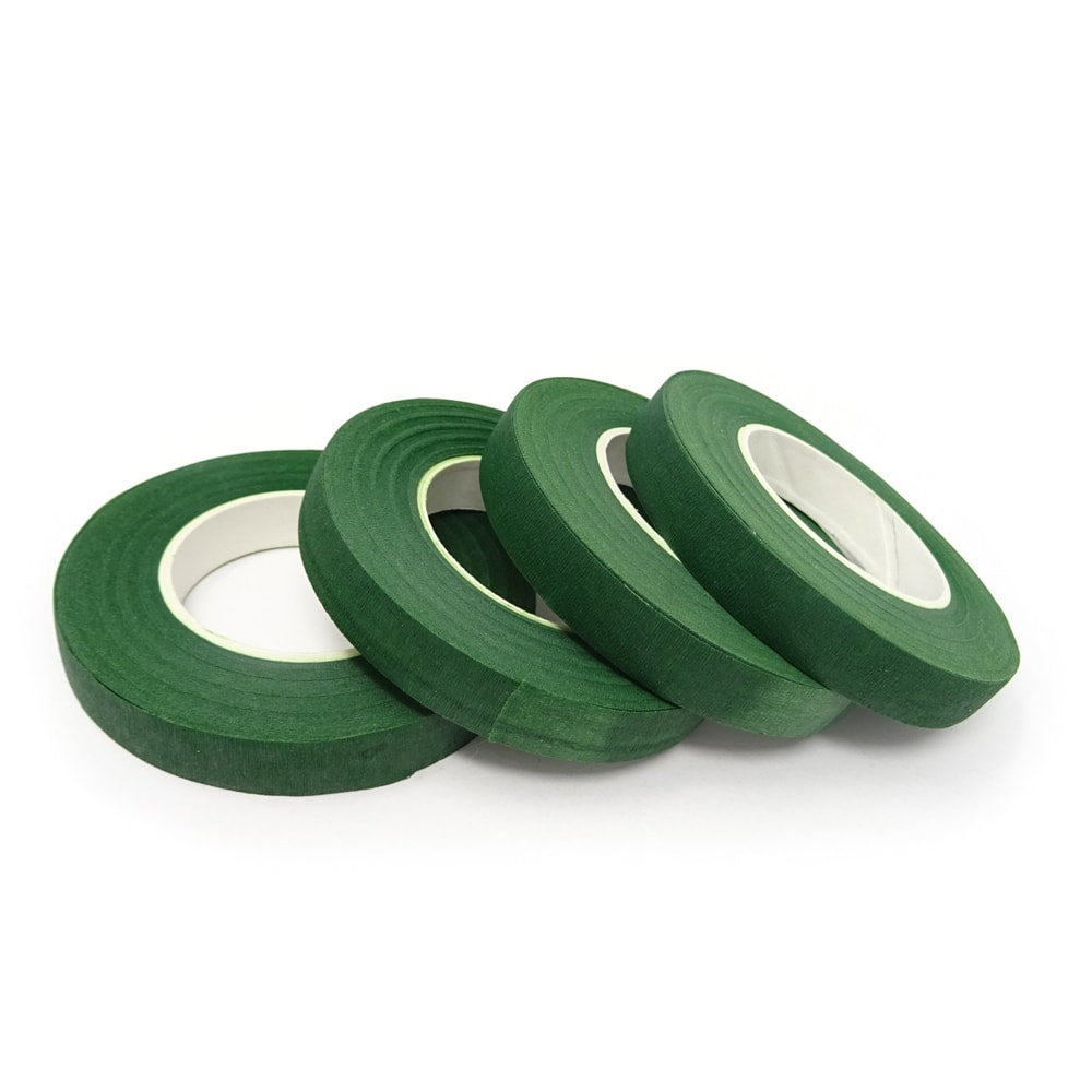Bandă floristică - verde (set 12 role) 1.2cm x 27m 4 - craftup.ro