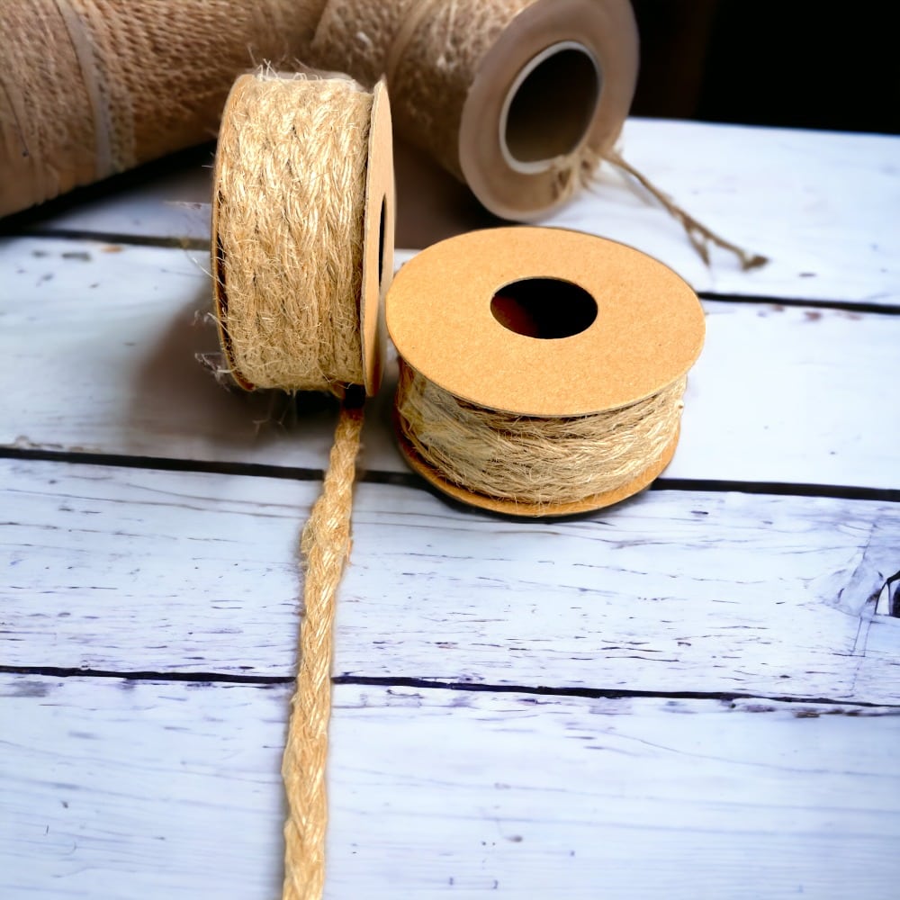 Bandă iută împletită - 5mm x 5m 5 - craftup.ro
