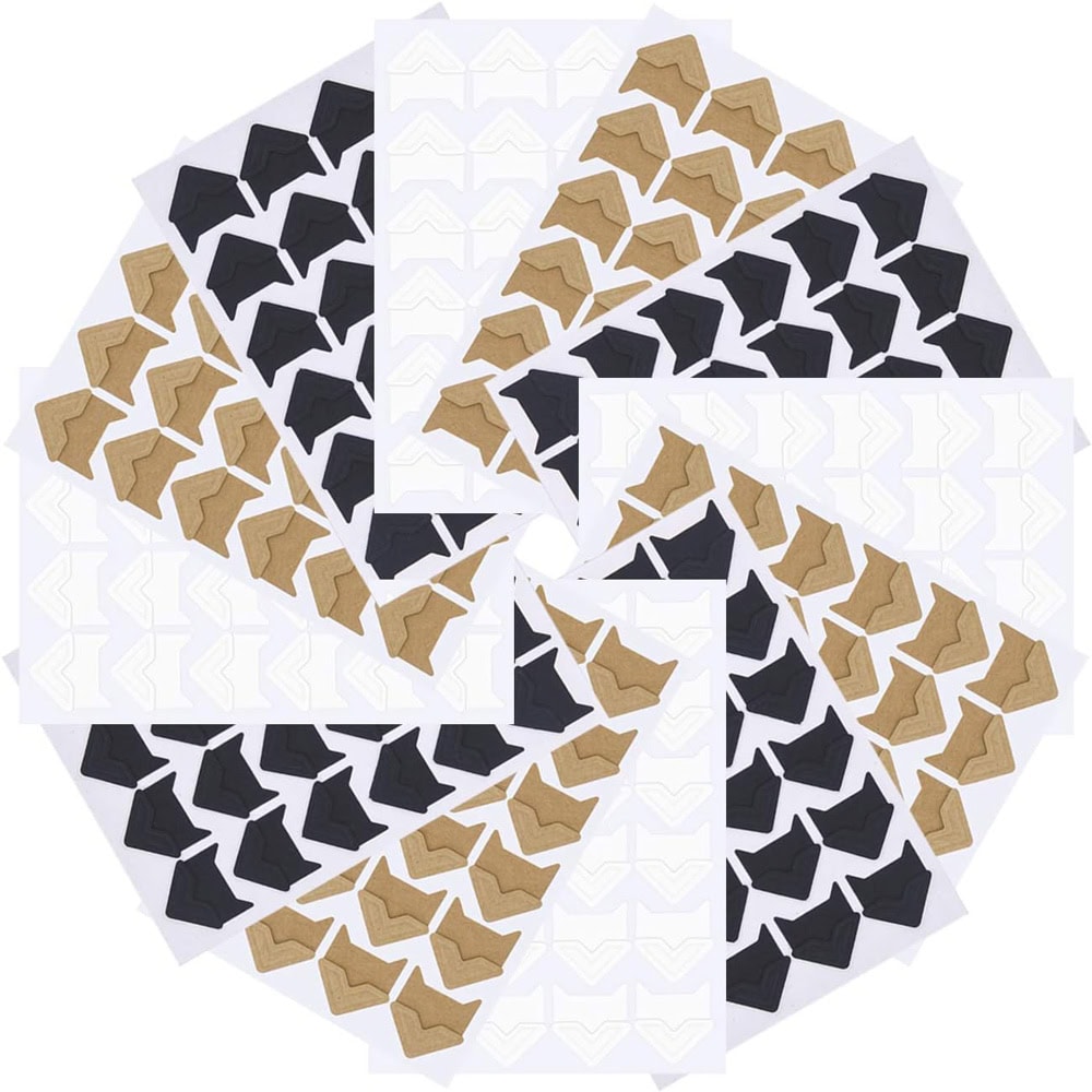 Colțare sticker pentru fotografii - mix 4 - craftup.ro