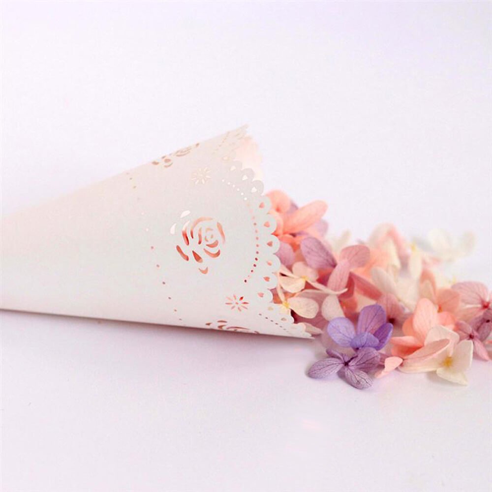 Con hârtie model trandafiri 14x14cm - roz 2 - craftup.ro
