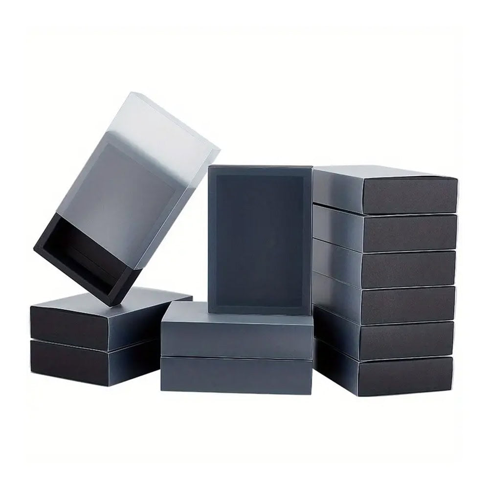 Cutie din hârtie cu fereastră mată - negru (set 50 buc) 1 - craftup.ro