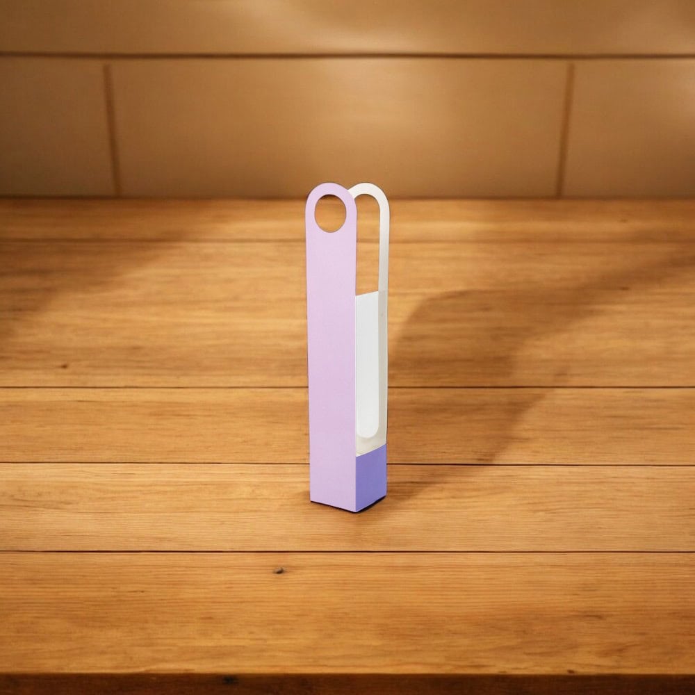Cutie înalta pentru flori cu fereastră și mâner lung - mov 2 - craftup.ro