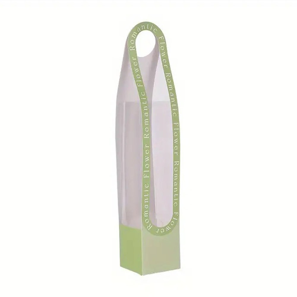 Cutie înalta pentru flori cu fereastră și mâner lung - verde 1 - craftup.ro