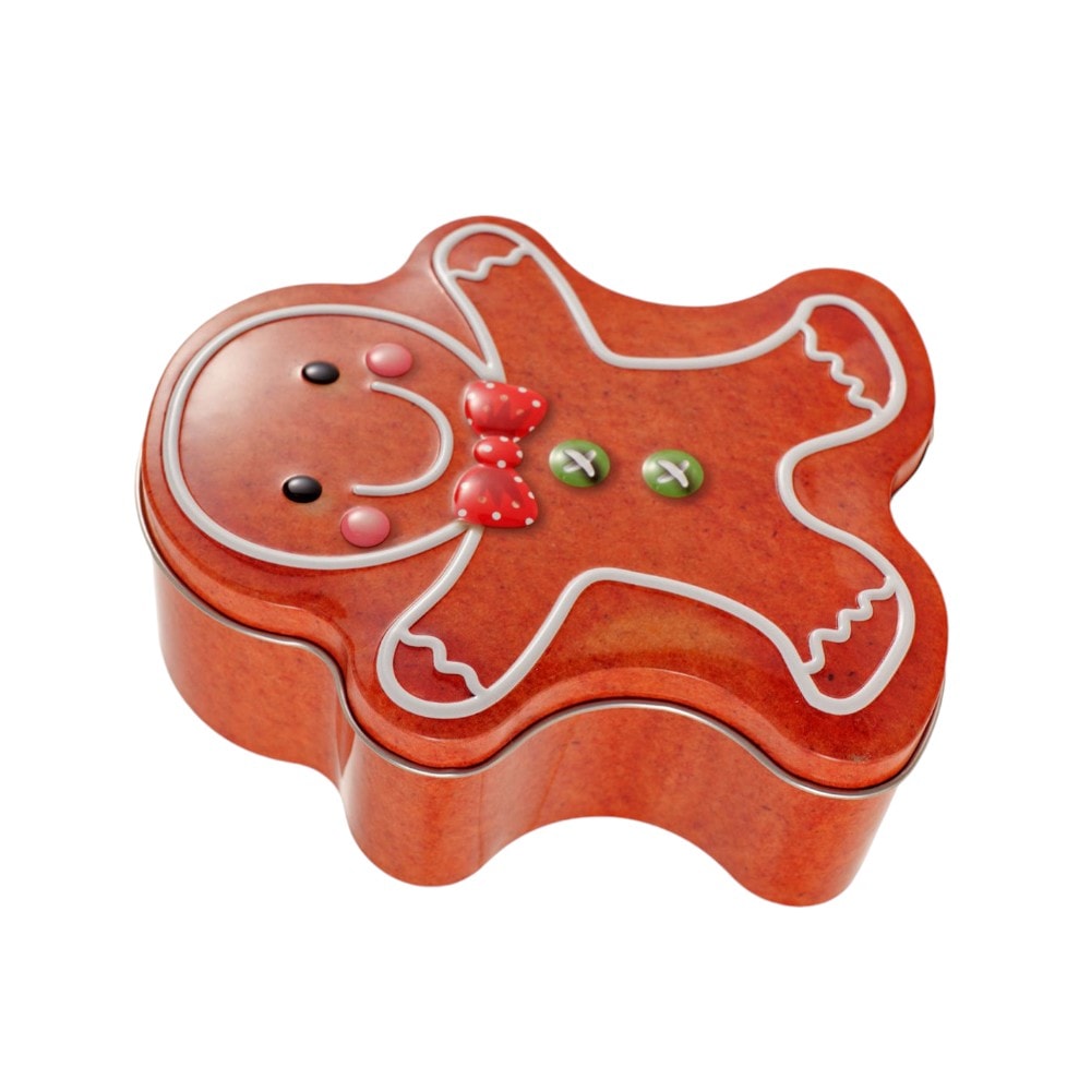 Cutie metalică cu formă de omuleț turtă dulce 3 - craftup.ro