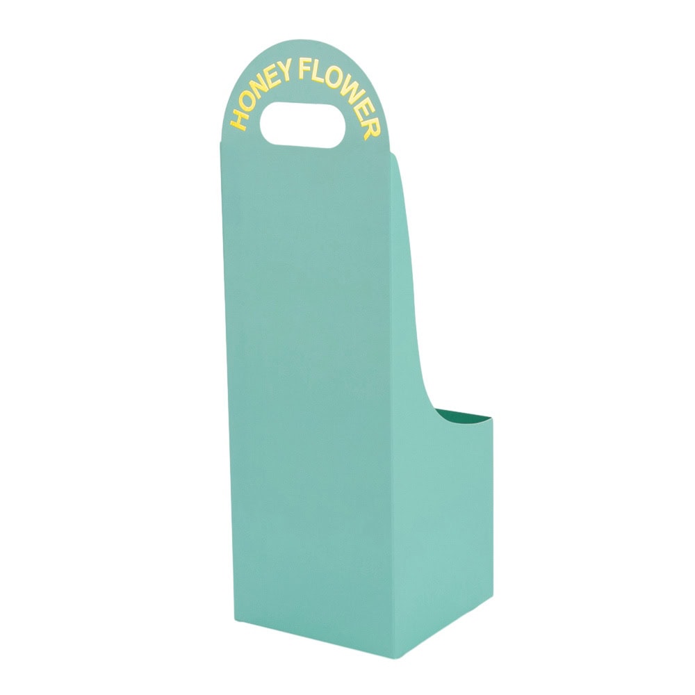 Cutie mică pătrată pentru flori - verde deschis 4 - craftup.ro