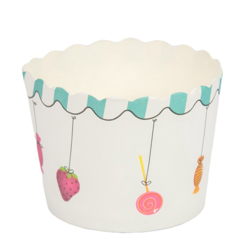 Cutie rotundă deschisă cu design - model 1 bomboane (set 50 buc) 3 - craftup.ro