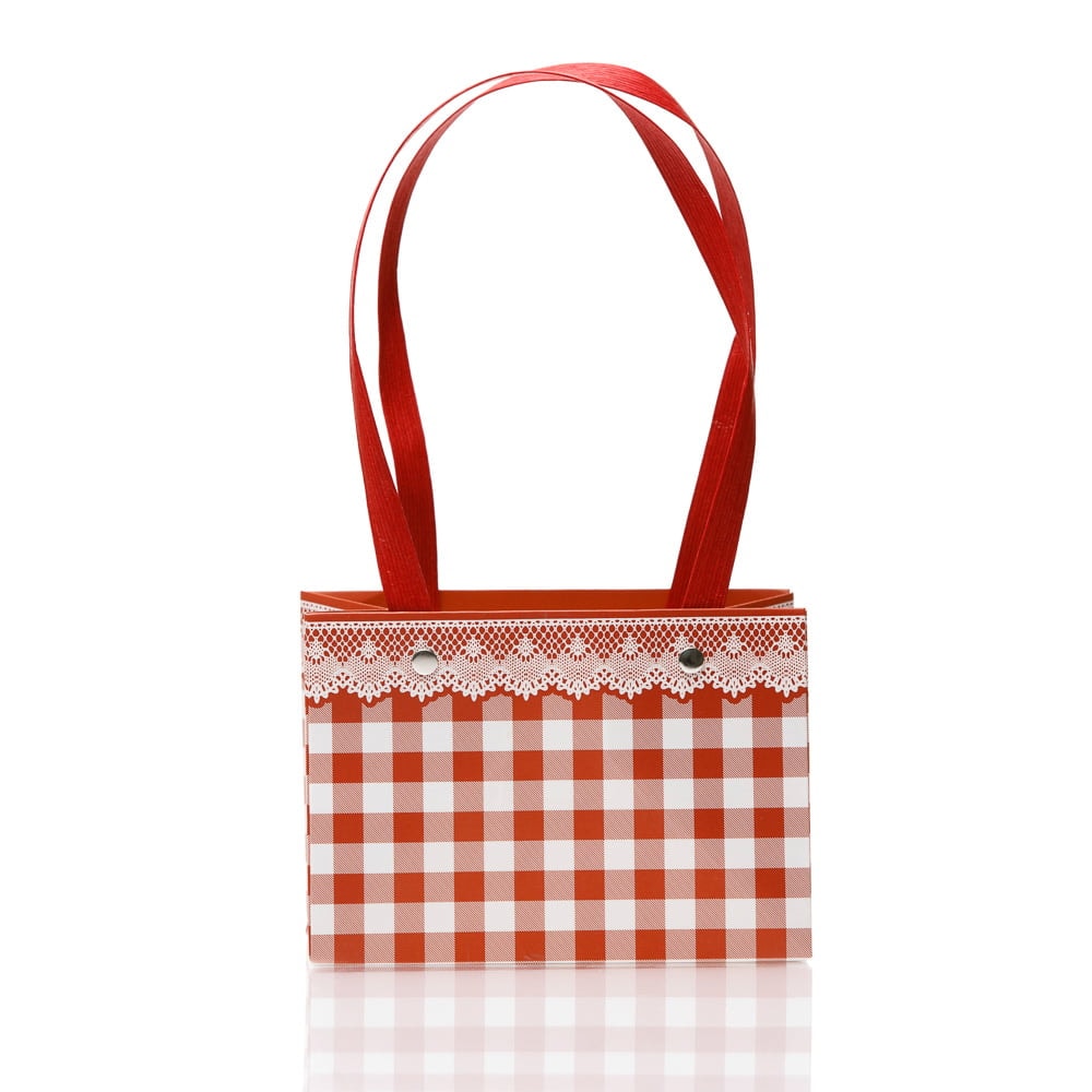 Cutii cu mâner model picnic - roșu 2 - craftup.ro