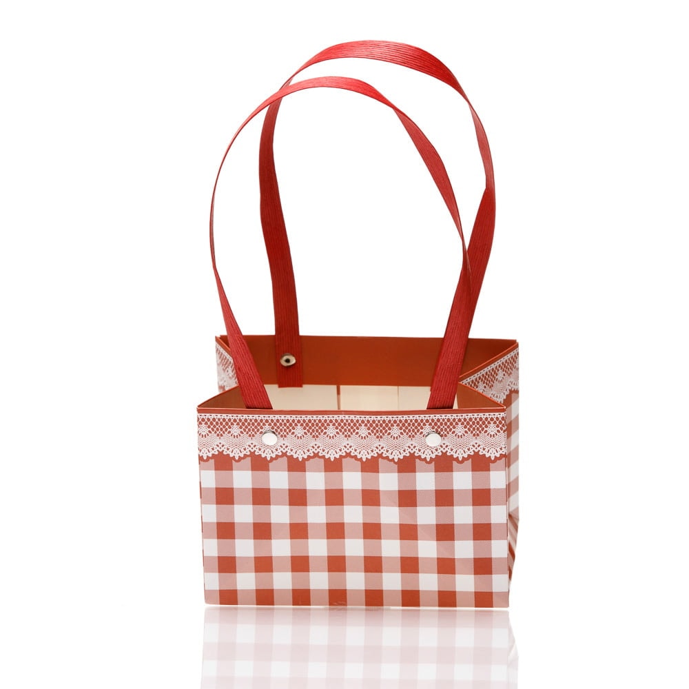 Cutii cu mâner model picnic - roșu 3 - craftup.ro