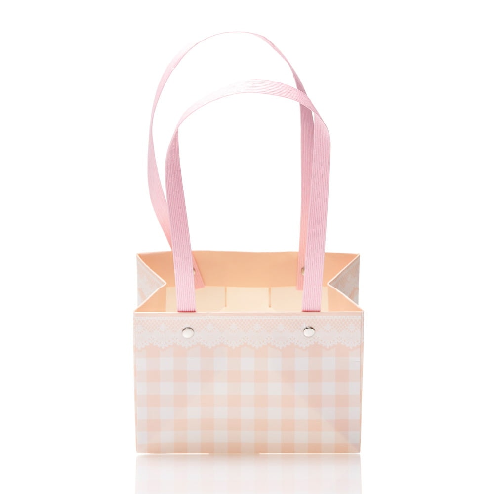 Cutii cu mâner model picnic - roz 3 - craftup.ro