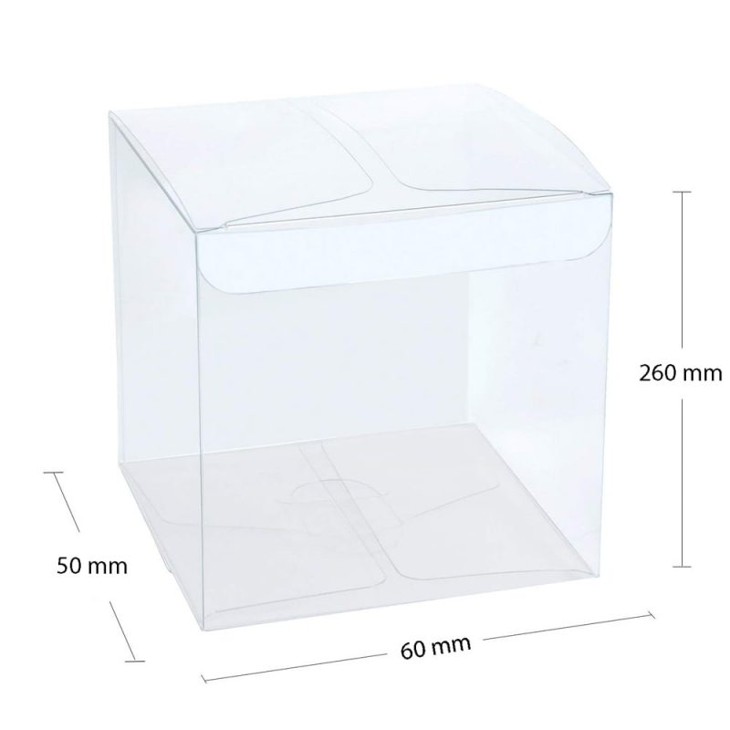 Cutii plastic - Transparente (set 50 buc)