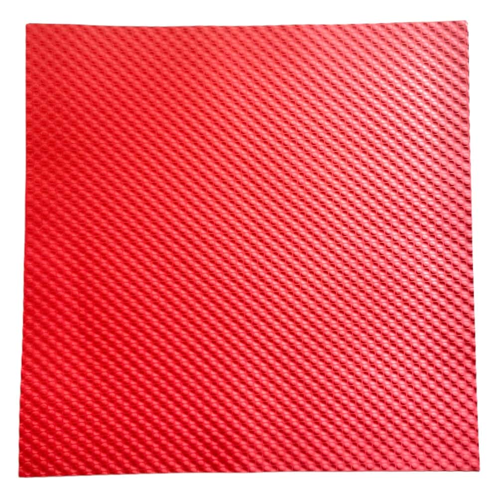 Foi de ambalat decorative gofrate model sfere - roșu (set 10 foi) 50x50cm