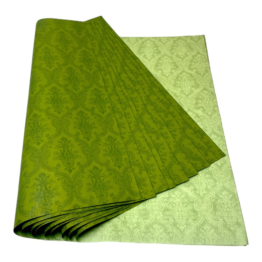 Foi de ambalat decorative print regal - verde (set 10 foi) 52x60cm 1 - craftup.ro