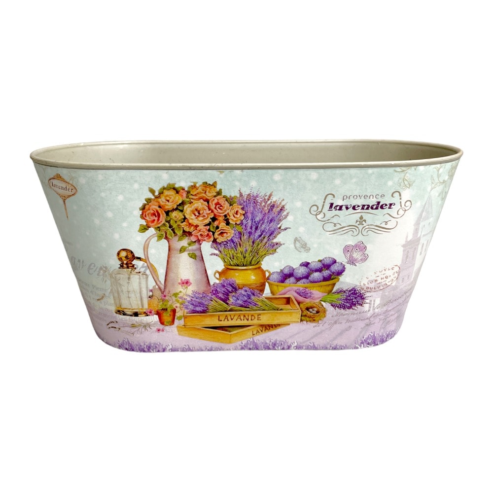 Ghiveci oval din plastic model Lavender 13x25x11.5cm 1 - craftup.ro