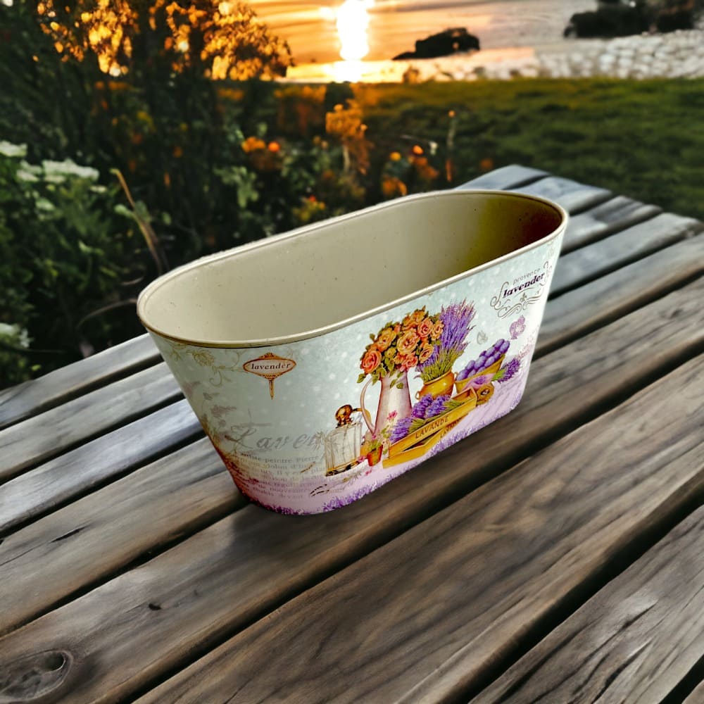 Ghiveci oval din plastic model Lavender 13x25x11.5cm 2 - craftup.ro