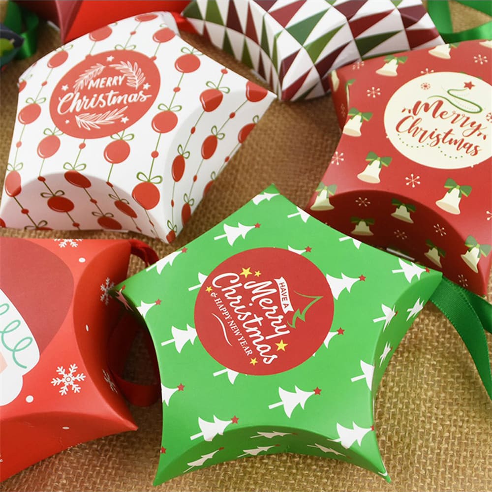 Ornament de brad din carton CRĂCIUN 1 (set 10 buc) 4 - craftup.ro