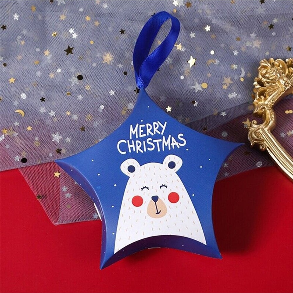 Ornament de brad din carton CRĂCIUN 2 (set 10 buc) 2 - craftup.ro