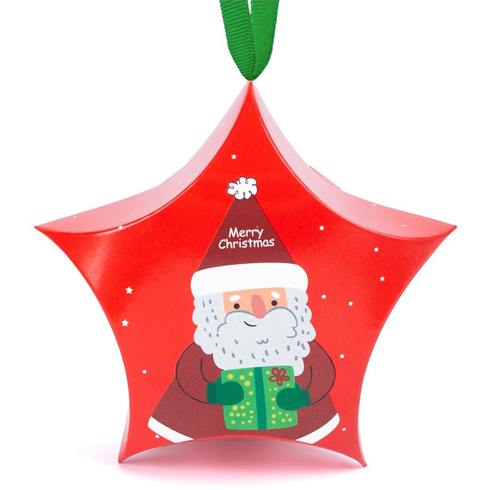 Ornament de brad din carton CRĂCIUN 5 (set 10 buc) 1 - craftup.ro