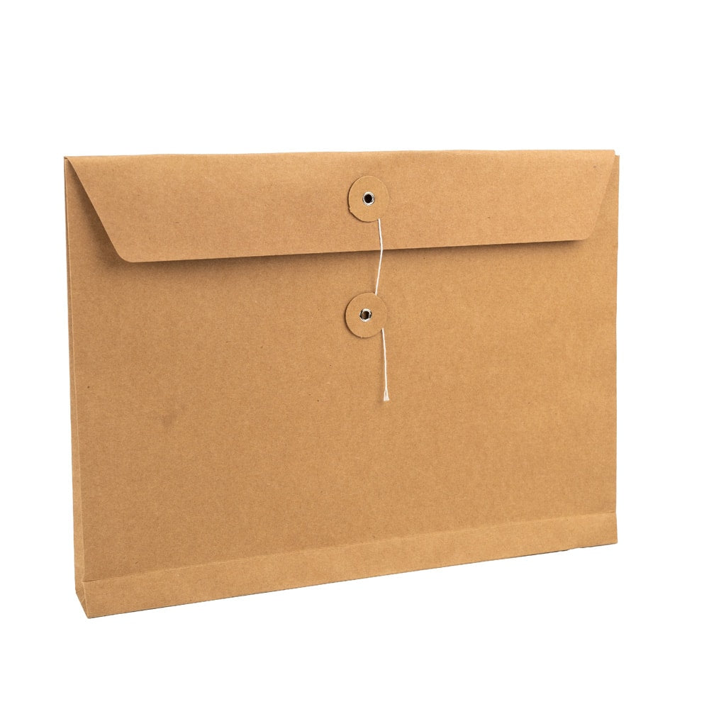 Plic hârtie cu sigiliu din sfoară - kraft (set 10 buc) 1 - craftup.ro