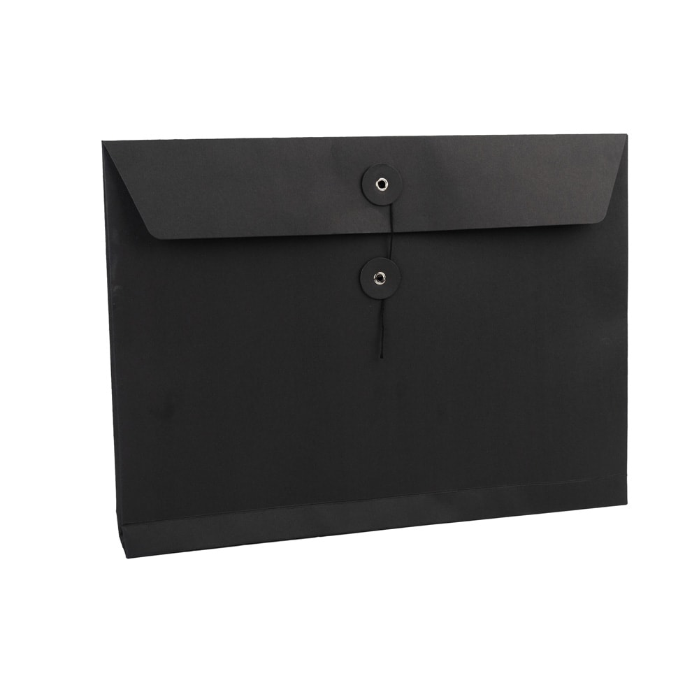 Plic hârtie cu sigiliu din sfoară - negru (set 10 buc) 1 - craftup.ro