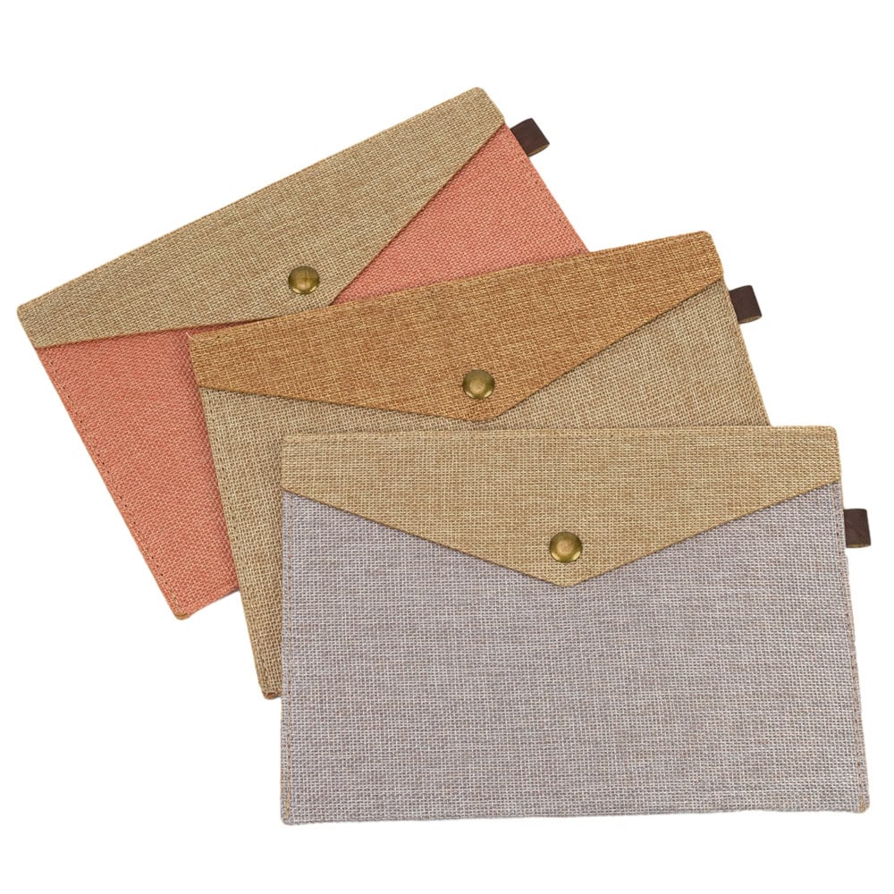 Plic textil cu capsă magnetică - 23x16.5cm 5 - craftup.ro