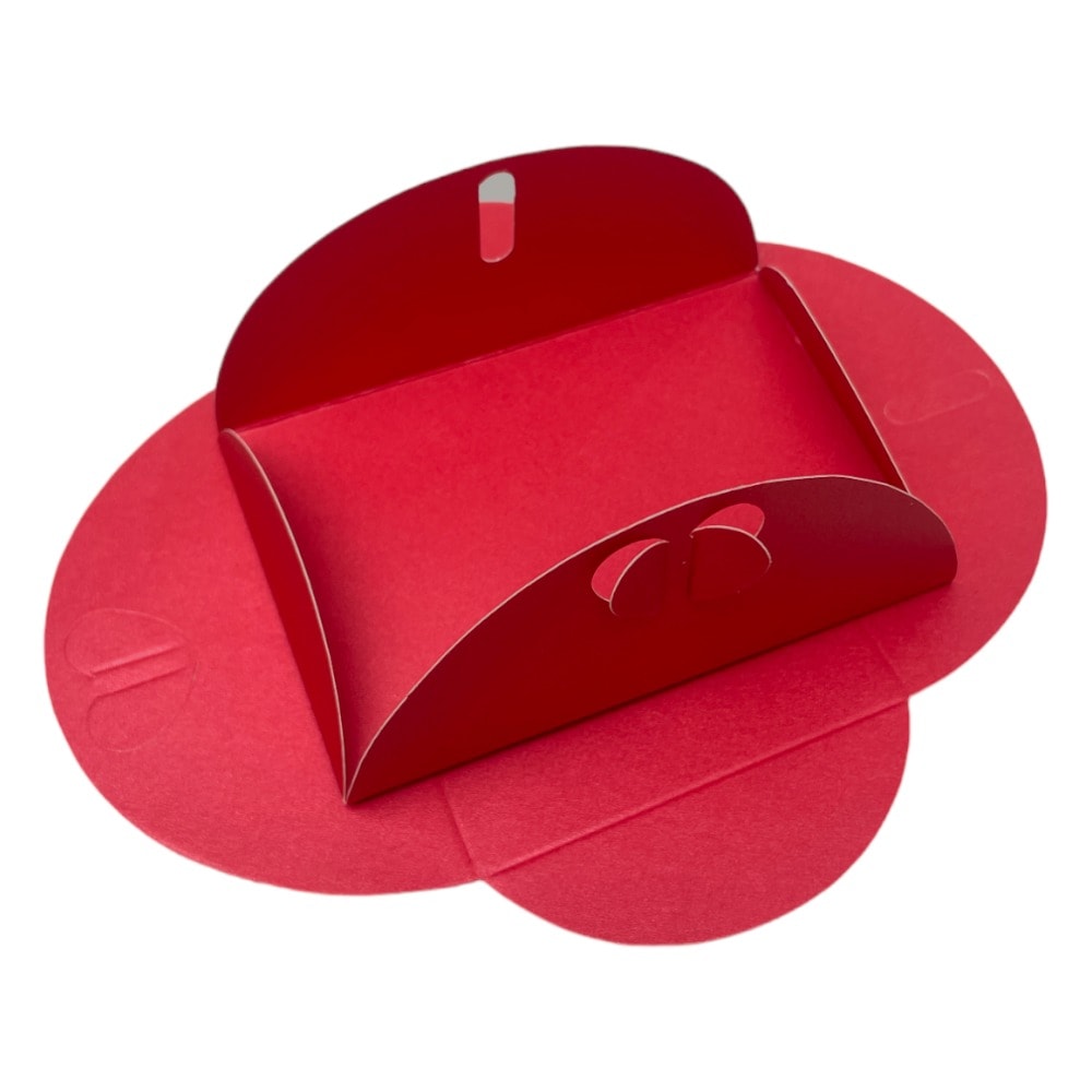 Plicuri hârtie cu închidere în formă de inimă - roșu (set 20 buc) 10x7cm 3 - craftup.ro