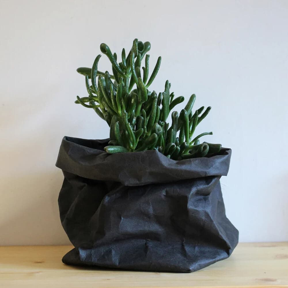 Pungă hârtie pliabilă și rezistentă la apă – negru 4 - craftup.ro