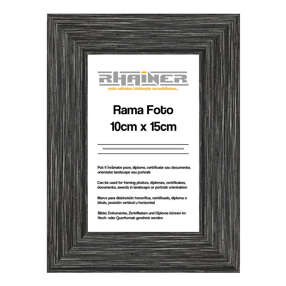 Ramă foto 10X15 - model Madrid antracit