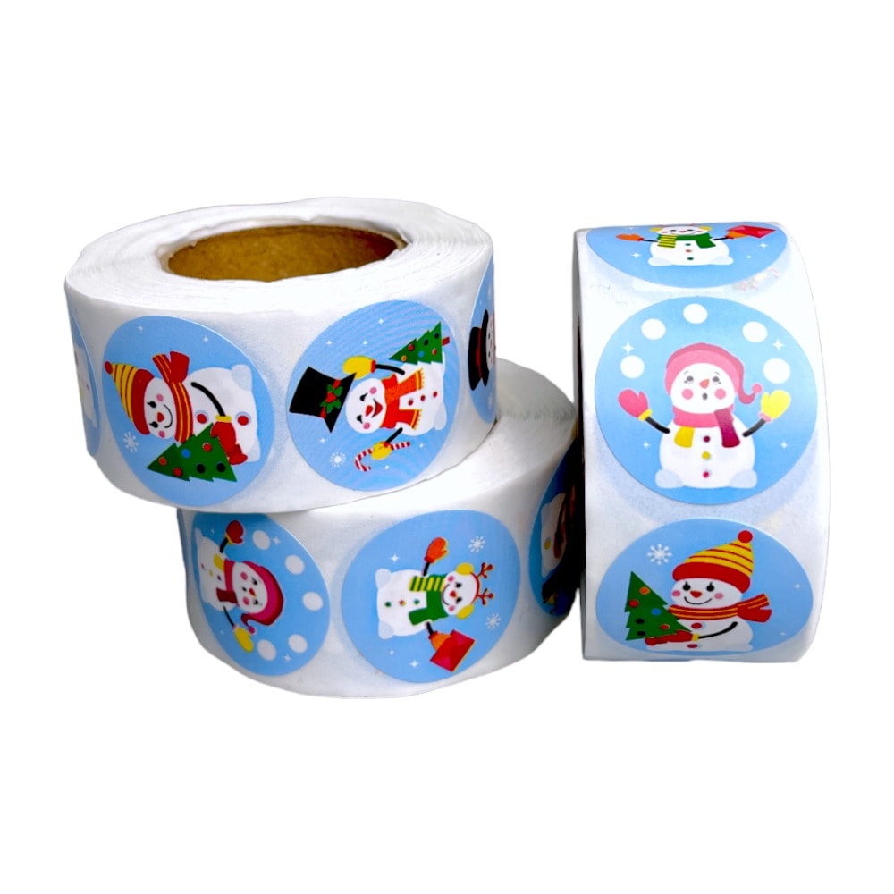 Rolă 500 stickere Crăciun 2.5cm - model 2 4 - craftup.ro