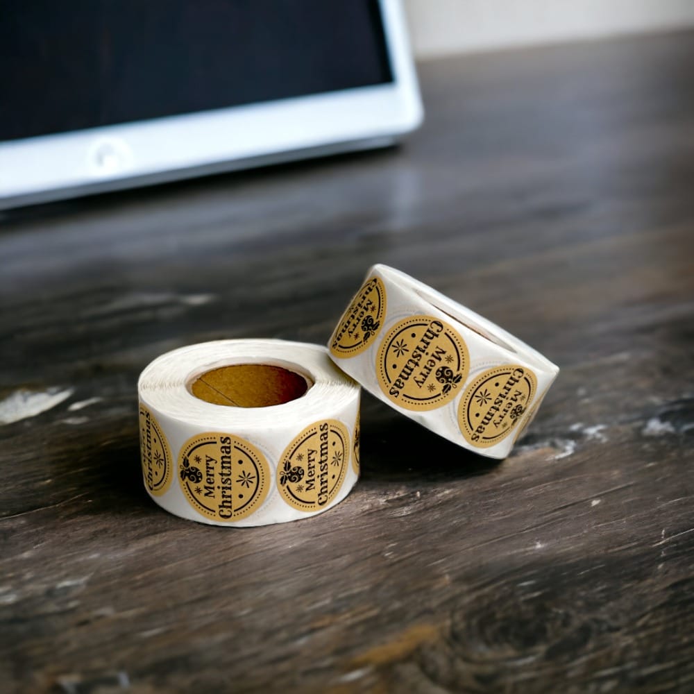 Rolă 500 stickere Crăciun 2.5cm - model 5 2 - craftup.ro