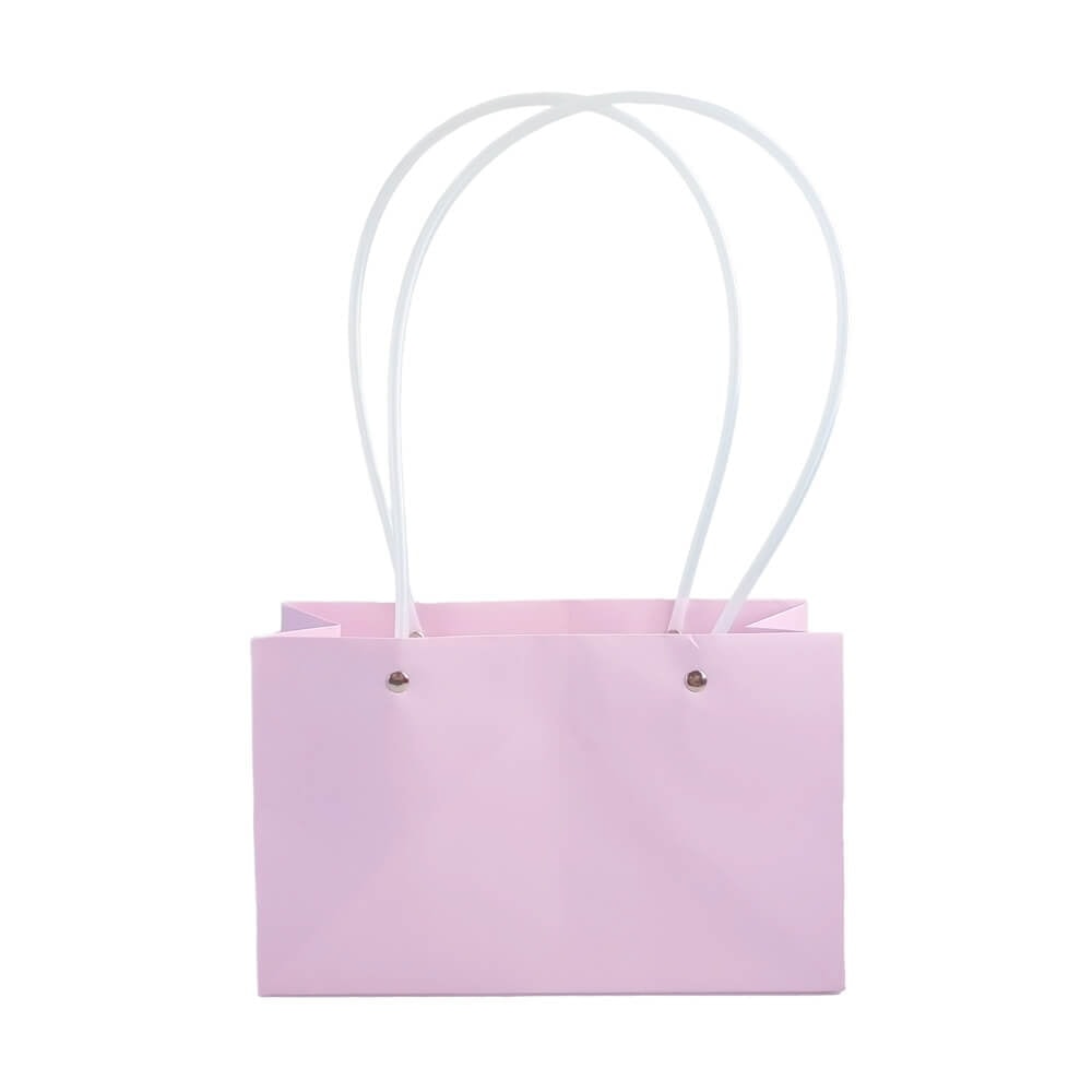 Sacoșe dreptunghiulare cu mâner de plastic - mov deschis 2 - craftup.ro
