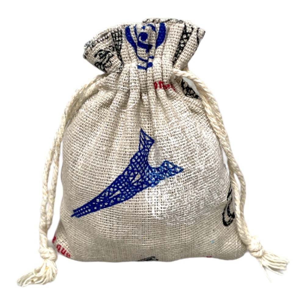 Săculeți textil dreptunghiulari model Paris - alb (set 50 buc) 9x12cm 1 - craftup.ro
