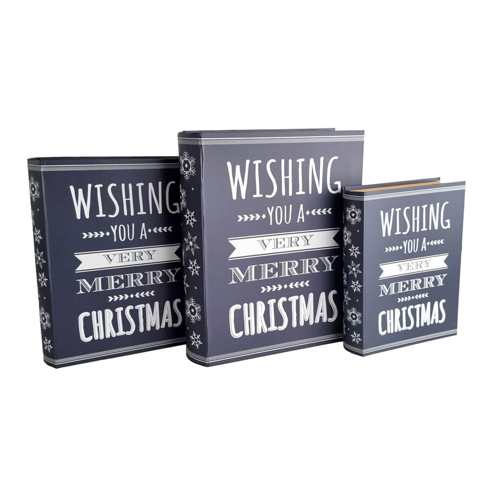 Set 3 cutii carte de Crăciun - Merry Christmas 1 - craftup.ro