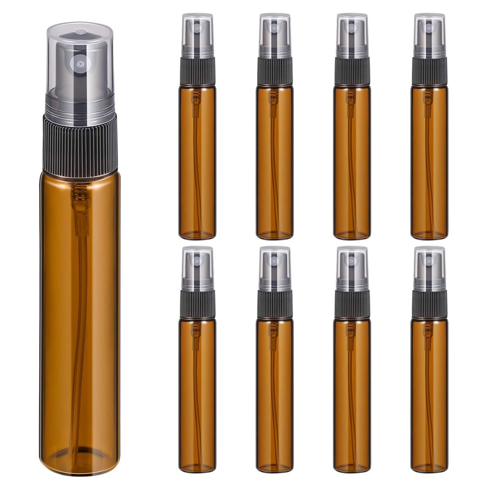 Sticluță ambră reutilizabilă cu spray și capac 1 - craftup.ro