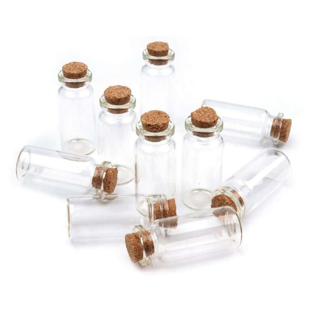 Sticluță transparentă cu dop de plută 3 - craftup.ro