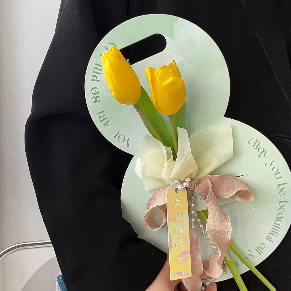 Suport rotund pentru flori - verde deschis 2 - craftup.ro