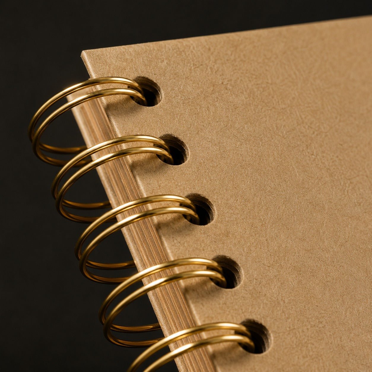 Album foto dreptunghiular cu spirală si panglică satin - Kraft - CraftUp