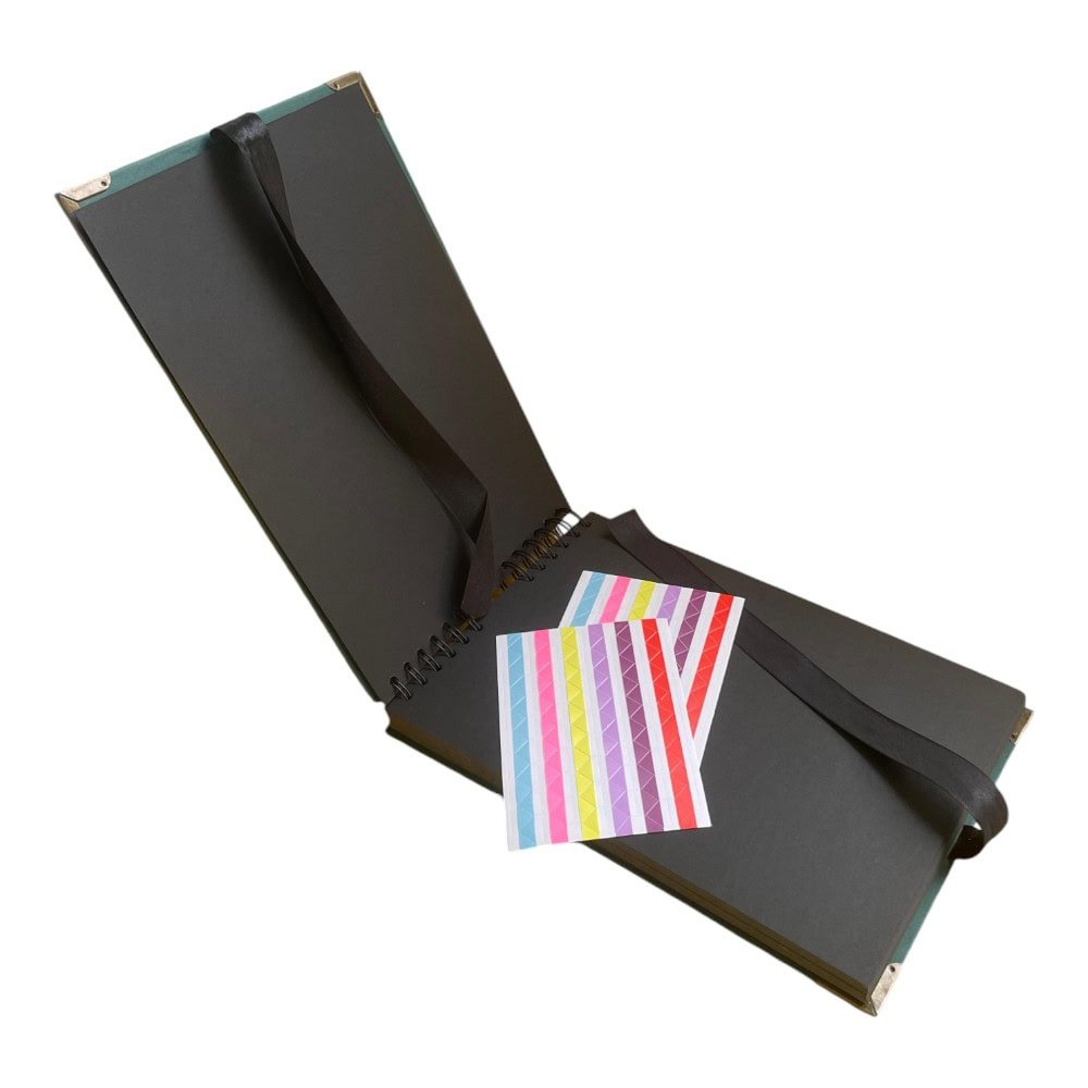 Album Foto Tip Scrapbook cu Spirală și Închidere Panglică - CraftUp