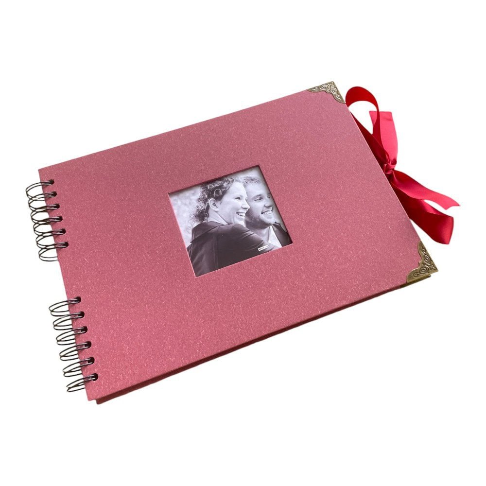 Album Foto Tip Scrapbook cu Spirală și Închidere Panglică - CraftUp