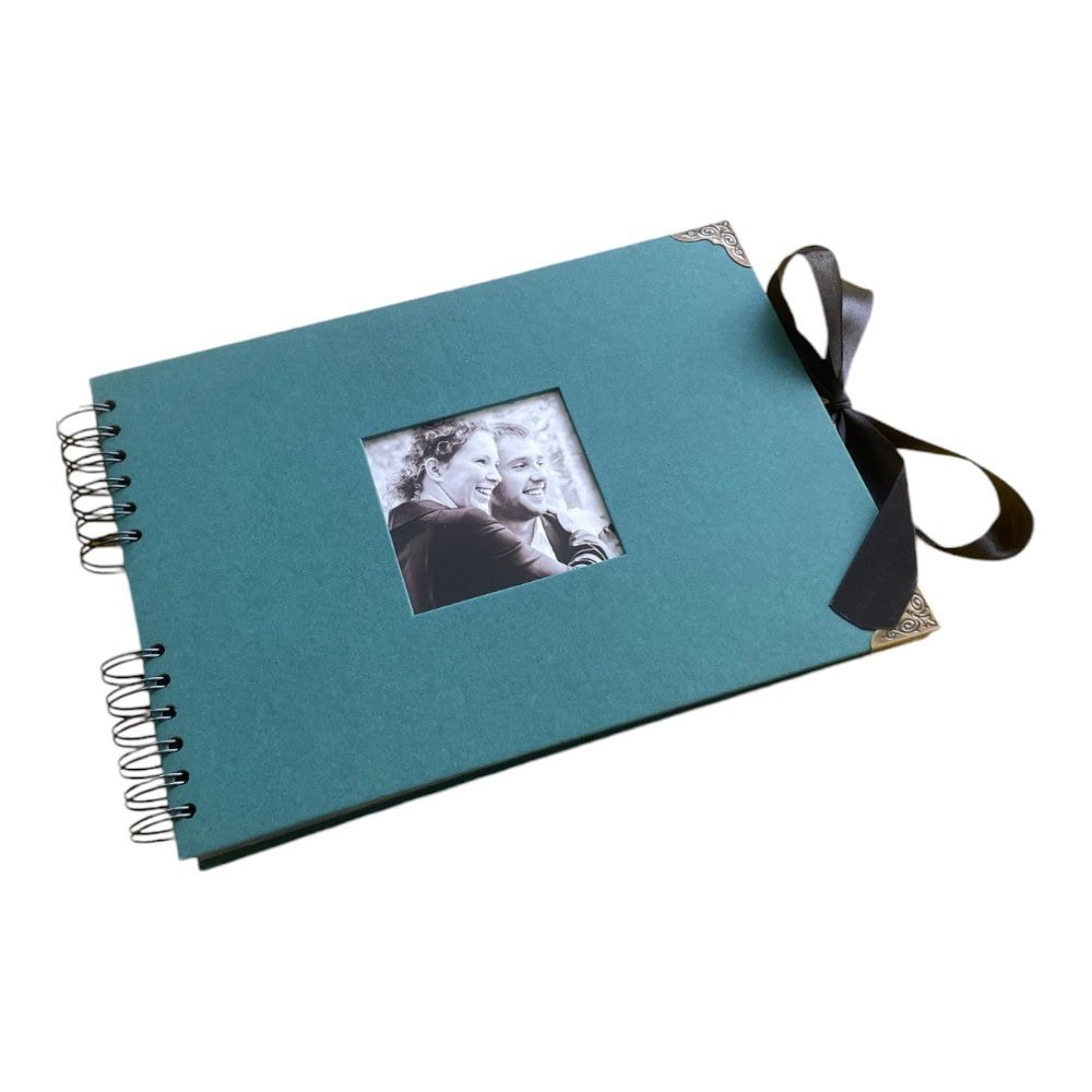 Album Foto Tip Scrapbook cu Spirală și Închidere Panglică - CraftUp
