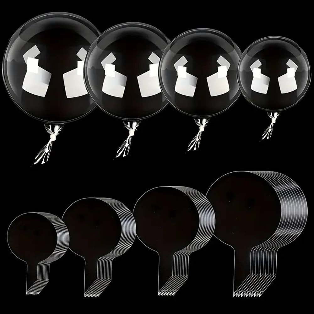 Balon transparent rotund (set 25 buc) - CraftUp