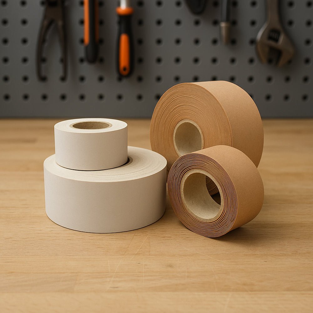 Bandă adezivă umectibilă din hârtie - alb - 60mm x 200m - CraftUp