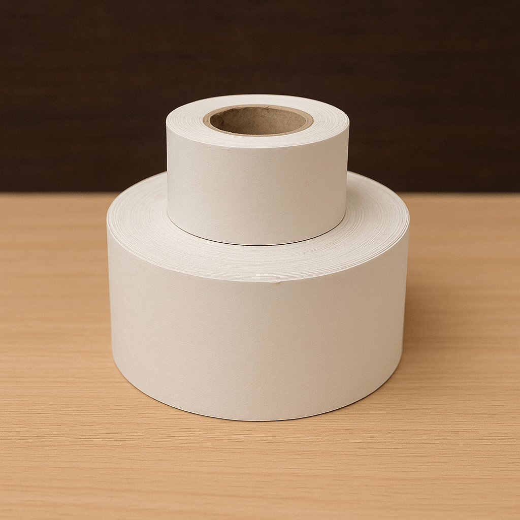 Bandă adezivă umectibilă din hârtie - alb - 60mm x 200m - CraftUp