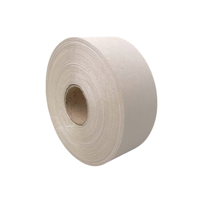 Bandă adezivă umectibilă din hârtie - alb - 60mm x 200m