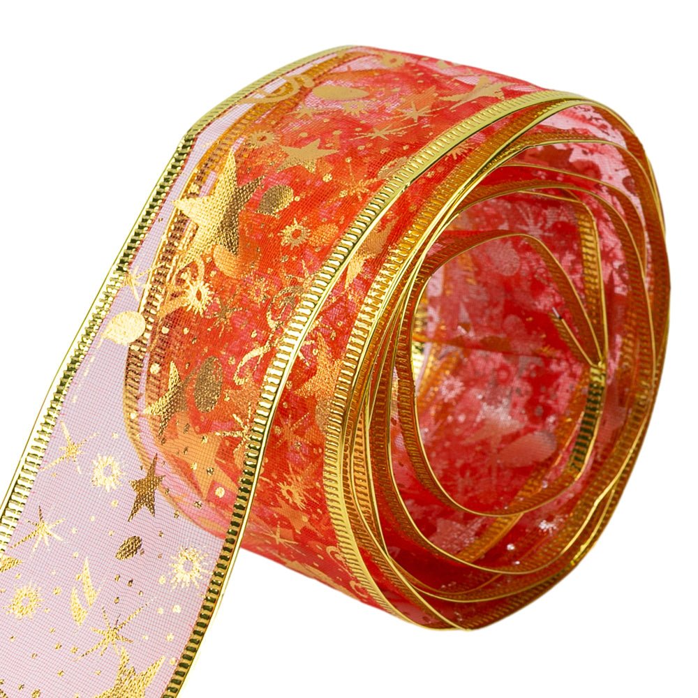 Bandă textilă cu imprimeu steluțe - CraftUp