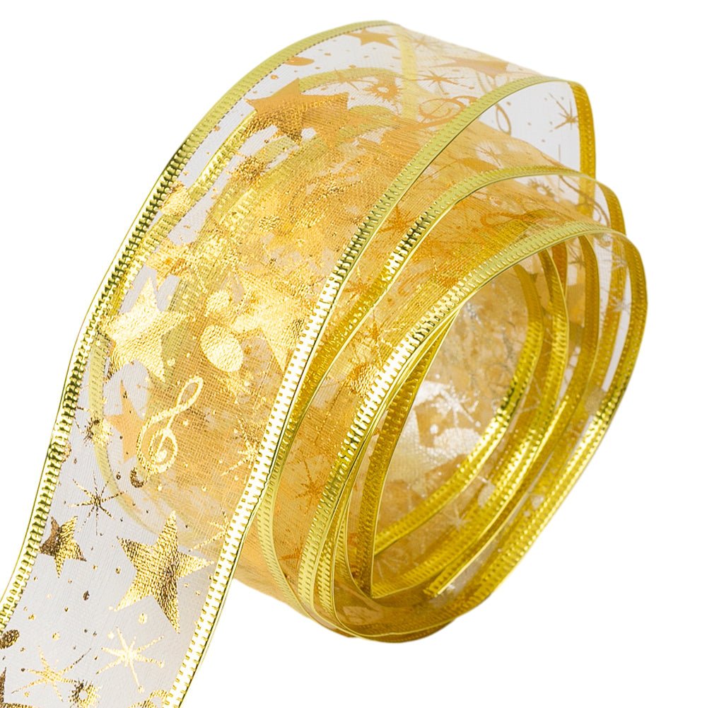 Bandă textilă cu imprimeu steluțe - CraftUp