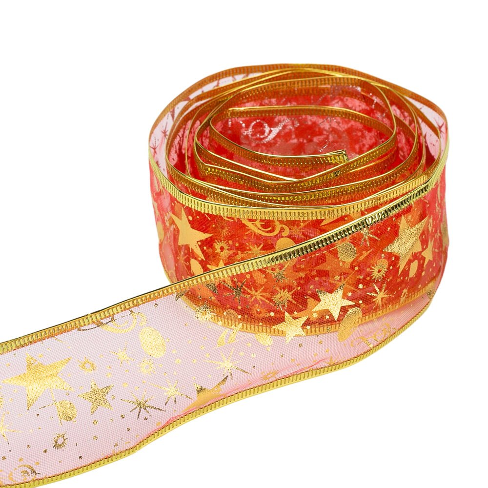 Bandă textilă cu imprimeu steluțe - CraftUp