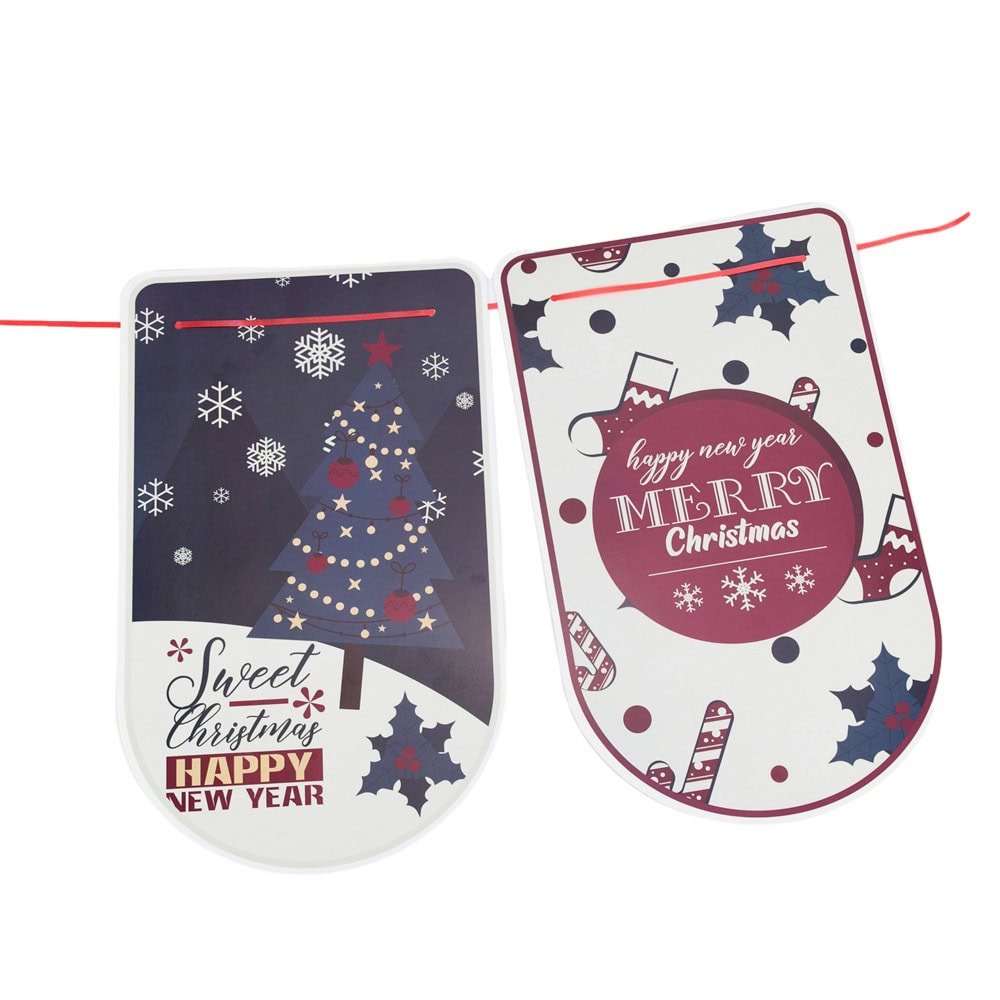 Banner cu mesaje de Crăciun - model 5 multicolor - CraftUp
