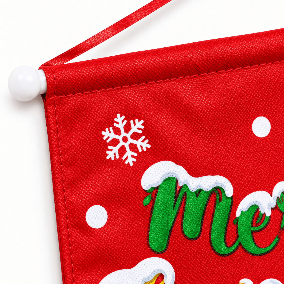 Banner de ușă de Crăciun Merry Christmas - roșu - CraftUp
