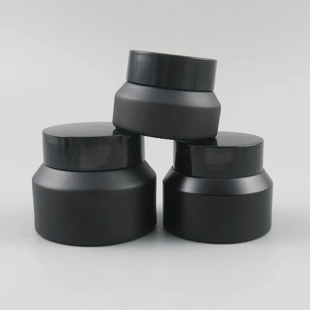 Borcan negru mat cu capac 100ml - CraftUp